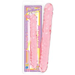 Double Dong 12" Pink Jelly-2817