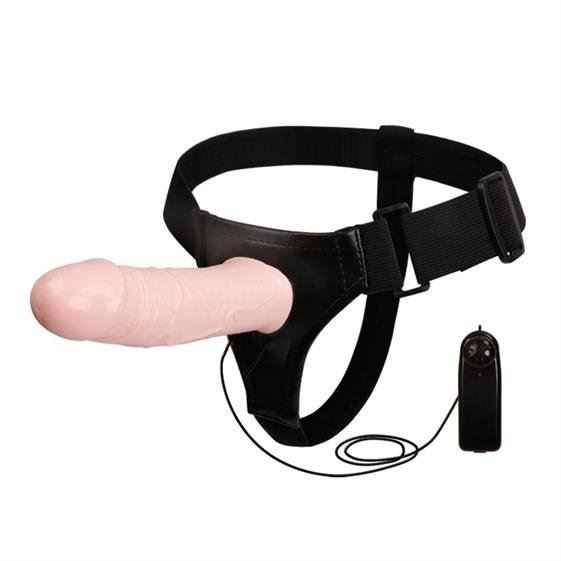 Vibrating Strap On - 185x42mm. Flesh Vibrating Strap On - 185x42mm. Flesh