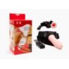 Vibrating Strap On - 185x42mm. Flesh
