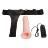 Vibrating Strap On - 185x42mm. Flesh