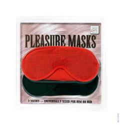 2 x Maska Pleasure czerwona/czarna-948