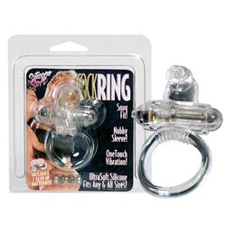 Rabbit Silicone Vib Cockring Clear-895