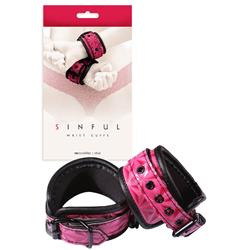 Sinful Wrist Cuffs Pink-4643