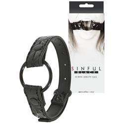 Sinful Black O-Ring Mouth Gag-4992