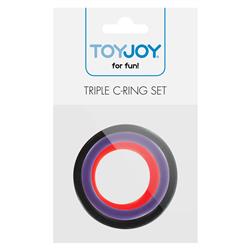 Triple Rings Multicolor 3pcs-4221