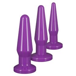 Best Butt Buddies Purple plug 3 szt-4554