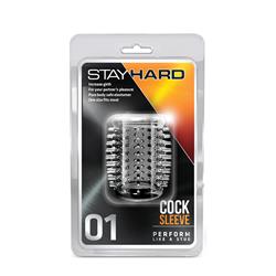 Nakładka Stay Hard - Cock Sleeve 01 Clear-3947