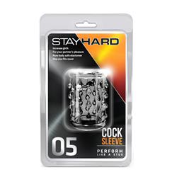 Nakładka Stay Hard - Cock Sleeve 05 Clear-3949
