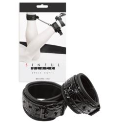 Sinful Ankle Cuffs Black