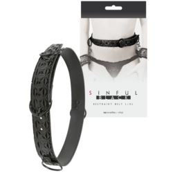 Sinful Black Restraint Belt L/Xl