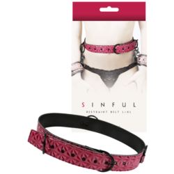 Sinful Red Restraint Belt L/XL