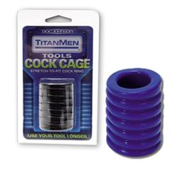 TITAN Men Tools  cock ring blue -6755
