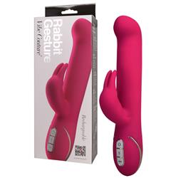 Rabbit Gesture Pink Vibrator rechargeable-5807