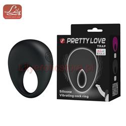 Cock ring with vibration, 100% silicone, one set o-7902