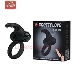 Pretty Love Eudora Penis Ring Black -8112