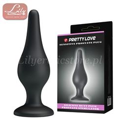 Pretty Love Sensitive Prostate Plug Black-9615