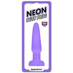 Neon Butt Plug - Purple-8266