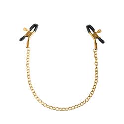 Fetish Fantasy Gold Chain Nipple Clamps Gold-7498