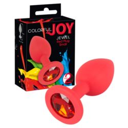 Korek analny Joy Jewel Silikonowy czerwony