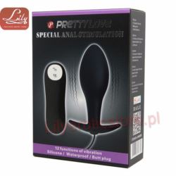 Anal Vibrating Butt Plug Black