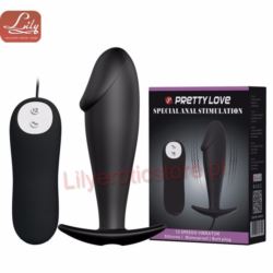 Pretty Love Vibrating Butt Plug Black