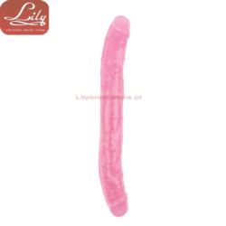 Hi Rubber 12.8 Inch Dildo pink