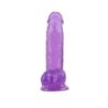 Hi Rubber 7.0 Inch Dildo Purple