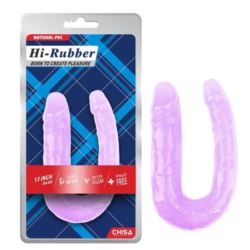 Hi Rubber 13 inch dildo purple