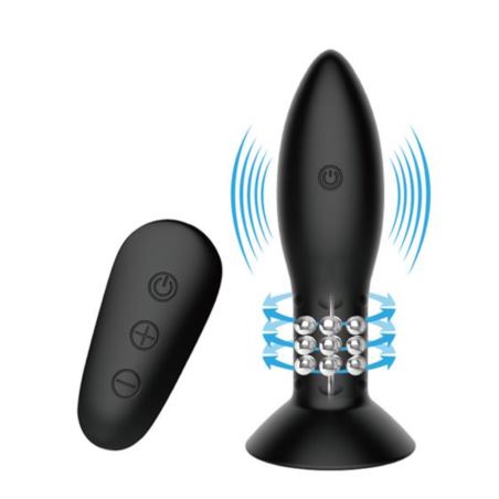 MR Play RC vibrating butt plug Black USB