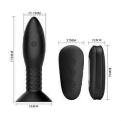 MR Play RC vibrating butt plug Black USB