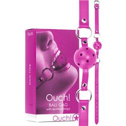 Knebel Ball Gag leather Ouch  Pink-1944