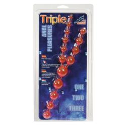 Triple Anal Pleasure Beads Pink
