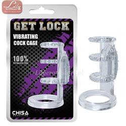 Vibrating Cock Cage-Clear-9881