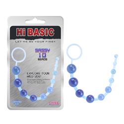 Hi-BASIC SASSY Anal Beads-Blue-10086