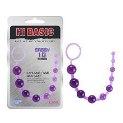 Hi-BASIC SASSY Anal Beads-Purple-10085