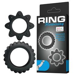Ring Flowering 2x ring BLACK-10332