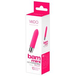 Mini wibrator VeDo Bam Mini różowy-10510