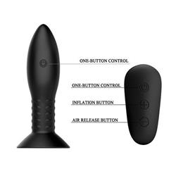 MR Play RC vibrating butt plug Black USB-10923