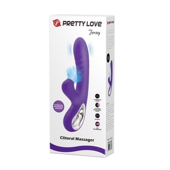 Pretty Love Jersey Clitoral Massager Purple-11014
