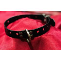 Obroża black serduszka 44 cm