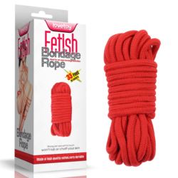 Fetish bondage rope red