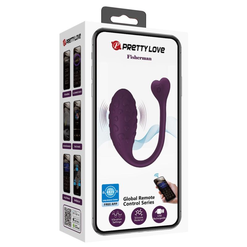 Pretty Love Fisherman Global remote control purple Pretty Love Fisherman Global remote control purple