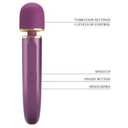 Pretty Love Colorfull Massager purple 5 level USB