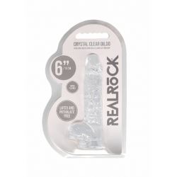 Realistic Dildo transparent 6"15 cm