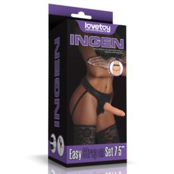 Easy strapon set 7,5" brown