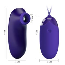 Pretty Love Orthus-Youth stimulator and egg purple