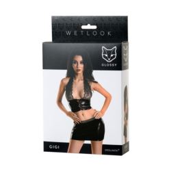 Glossy Gigi wetlook black M