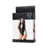 Stacy Glossy body z falbaną wetlook -L