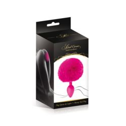 Pompom fuchsia anal plug