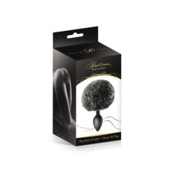 Anal plug Bunny black silicone S